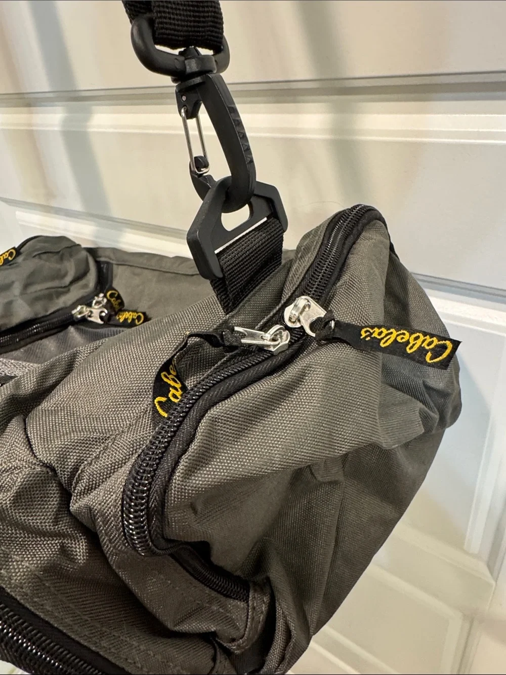 Cabela's Black and Gray Utility Bag with Padded Strap